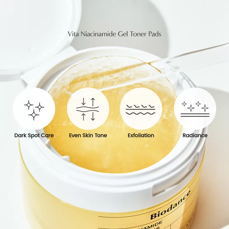 Biodance Vita Niacinamide Gel Toner Pads